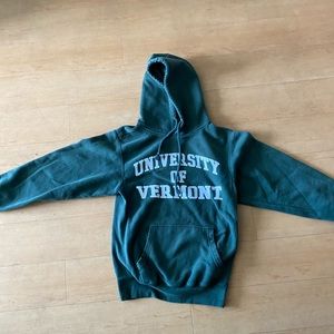 Uvm proweave green hoodie sweatshirt